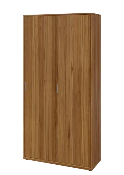 KSR6-81 P skříň šatní, 2x výsuvné ramínko, 2053x1022x400 mm, provedení pravé, ořech světlý